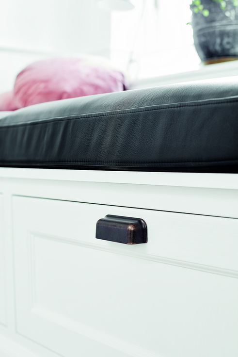 Furnipart - Port - greb i zink antik brun CC96mm L112mm B39mm H29,8mm